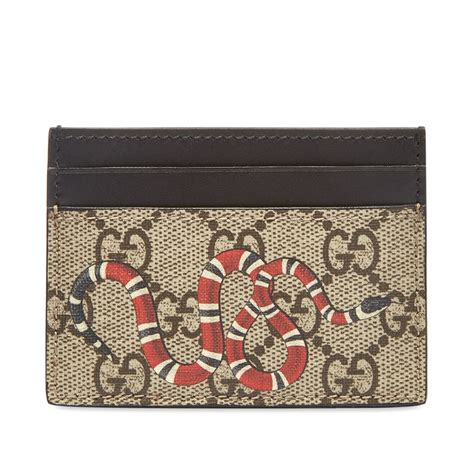 fake gucci card holder|Gucci card holder with snake.